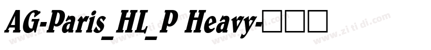 AG-Paris_HL_P Heavy字体转换